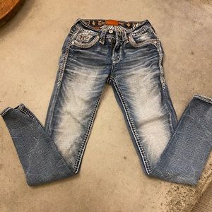 Rock Revival Lilac Rose mid rise skinny jean